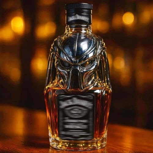 EDXTNKQC Whiskey Karaffe - Desktop Kunststatue, 300 Ml Whisky-Dekanter-Skulptur In Raubtierform, Kreative Alien-Monster-Dekoration Aus Glas, Glasdekoration Für Den Weinschrank Zu Hause(B)