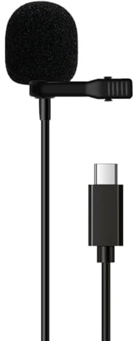 ProSound Lavalier USB-C-mikrofon rundstrålande 2 m kabel, för konferenssamtal, intervjuer, Voice-Overs, tal och mer