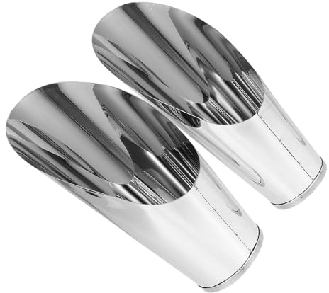VICASKY 2 Pièces Pelle de Jardin Acier Inoxydable Outil de Creusage Cylindrique Ergonomique pour Plantation et Transplantation de Succulentes Accessoire Polyvalent pour Jardinage Extérieur