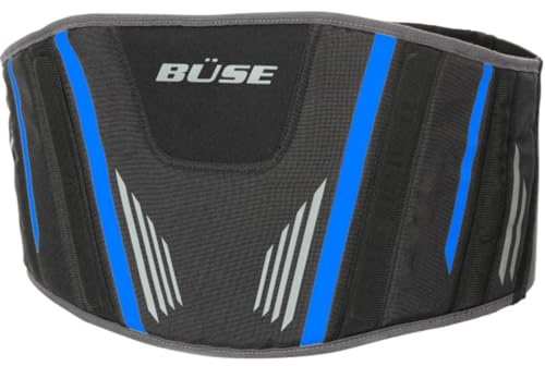 Nierengurt Ride Nierenwärmer schwarz-blau Motorrad Nierengurt (XL = 95 - 110 cm)