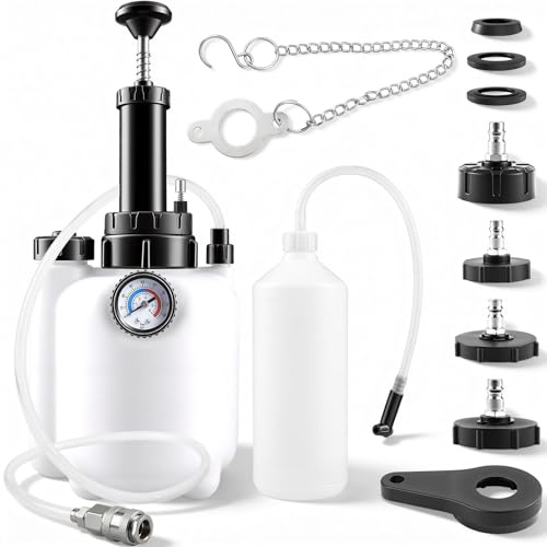 Rivlox 3L + 1L Brake Bleeding Kit, Manual Brake Fluid Pressure Bleeder