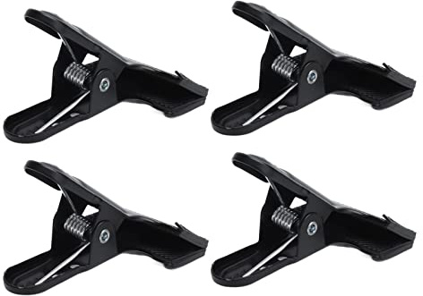 Aramox 4pcs Heavy Duty A Clamp/Holder Wide Mouth Spring Clamps for Photography Backdrops, Sturdy Clamping Anti Slip Metal Clamps for Woodworking Panels and Photographic Cloth 3.1 X 4.2in