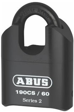Abus 190/60 - Lucchetto a combinazione con grillo in acciaio e meccanismo antieffrazione