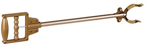 Alberts 140526 Greifhilfe | Stiel: Aluminium, Zange und Griff: Kunststoff, bronzefarbig | 650 mm