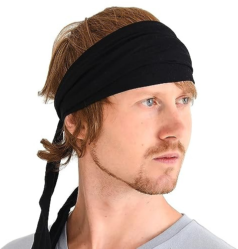CHARM Bandeau Cheveux Femme en Viscose, Noir