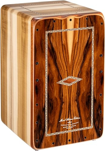 Meinl Artisan String Cajon with Brazilian Ironwood Frontplate / Solid Tulip Poplar Body - MADE IN SPAIN - Martinete Line, 2-YEAR WARRANTY (AEMLBI)