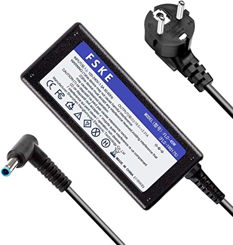 FSKE Cargador Portátil HP 45W 19.5V 2.31A Adaptador para HP Elitebook Folio, Pavilion Laptop Cable Alimentación, Conector: 4.5 * 3.0mm (no compatibile con 4.0 * 1.35mm)