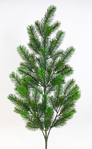Seidenblumen Roß Kunststoff-Tannenzweig Premium 85cm - 90cm GA künstliche Tannen-Zweige Spritzguss-Verfahren 100% PE