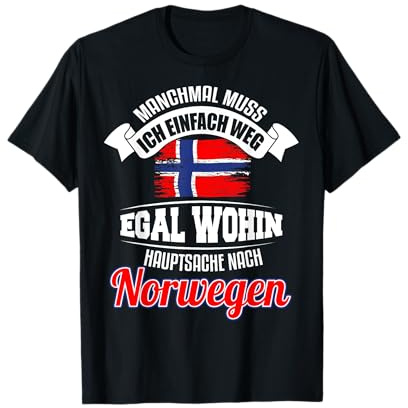 Norwegen Sprüche Angler Flagge Karpfen Geschenk T-Shirt