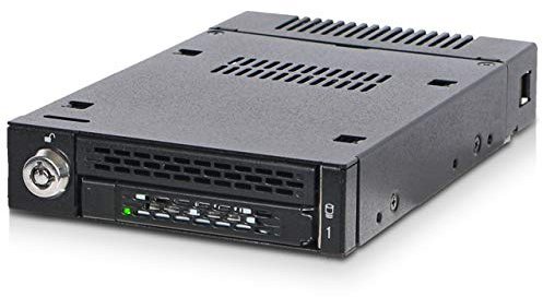 ICY DOCK M.2 NVMe PCIe SSD zu MiniSAS HD SFF-8643 Wechselrahmen mit entnehmbarem Einschub/Tray kompatibel zu SSDs bis 110mm Länge (22110) - ToughArmor MB833M2K-B