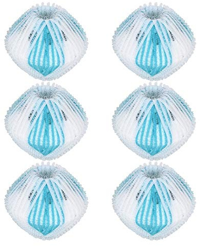 6Pcs Magic Hair Removal Laundry Ball Washing Machine Hair Lint Removal Laundry Ball Clothes Cleaning Ball Tool Blue and White