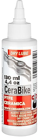CeraBike DRYLUBE. Trockenschmieremulsion für Kette. TROCKENöl mit PTFE und Keramik (130ML)