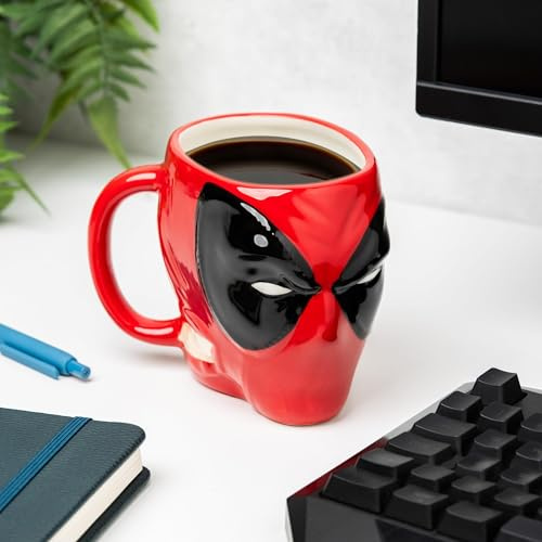 Paladone Deadpool Mask Shaped Mug - Officially Licensed Marvel Product