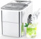 Ice Cube Maker FOOING Ice Machine Maker Worktop Ready in 6 Mins 2L Ice Machine with Ice Scoop and Basket LED Display Ice Makers for Home Bar Kitchen Office