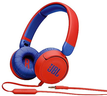 JBL 3.5 mm Wired On-Ear Headphone for Kids, Red