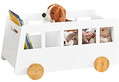 SoBuy KMB41-W Kinderregal Aufbewahrungsregal für Kinder Bücherständer Spielzeugregal Bücherregal Kinder BHT ca.: 68x33x43cm