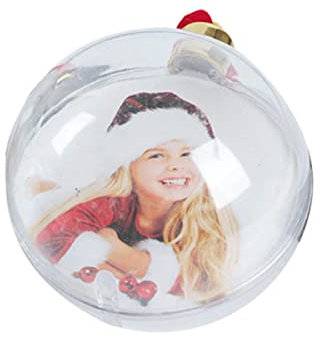 Weihnachtsbaum Hängende Kugel Dekoration Sternform Runde Fotokugel DIY Valentinstag Xmas Party Store Home Fenster Ornament-Kugel 7cm,Spanien