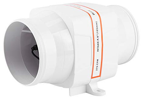 Bilge 270CFM Bilge Blower 4in 270CFM Bilge Air Blower in Line Marine DC Electric Fan Geeignet für Bootszubehör