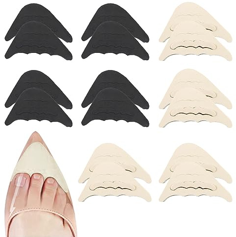 SKHAOVS 8 Paires Coussinet Chaussure Coussinets de Talon Haut, Empiècements de Doublure de Talon, Protège-Orteils, Unisexe, Semelle Chaussure Trop Grande, Embout Talon Aiguille