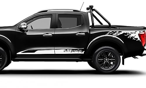 FENVY Auto Seitenstreifen Seitenaufkleber Aufkleber Grafiken,für NAVARA Nissan NP300,Autotür Seitenschweller Aufkleber Body Decor Styling Decals