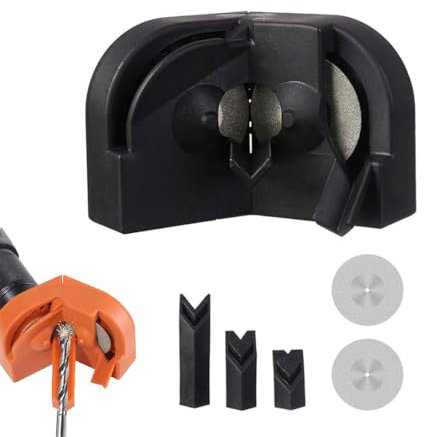 Multipurpose Drill Bit Grinding Sharpener, Foret multifonction - Affûteur portable - Outil de meulage en acier au carbure de tungstène, Affûteur de foret multifonction pour tous les forets (Noir)