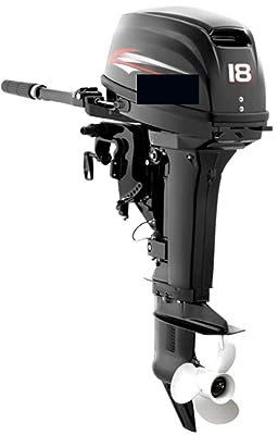 SHEHUALI Außenborder Außenbordmotor, 2-Takt-25-PS-Bootsmotor, 13,2 kW, 326 cm³, 24 l Kraftstofftank, CDI-System, Trolling-Motor