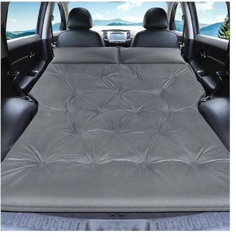 HBALDTEDC Sofa Auto Camping Automobile Gasmatratze, Auto Multifunktions-Automatik-Aufblasbare Gasmatratze SUV Spezial-Gasmatratze Autobett Schlafmatratze for Erwachsene Auto-Reisebett(Gray)