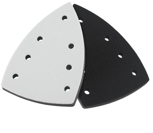 1 tampon de ponçage triangulaire, 150 x 100 m, disque de polissage EVA, papier abrasif pour ponceuse de détail pour ponçage