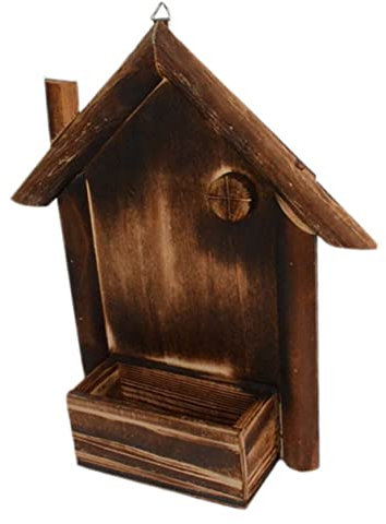 YARNOW Stilvolle Karbonisierte Holz Blumentopf Hohe Für Outdoor Pflanzer Garten Töpfe Und