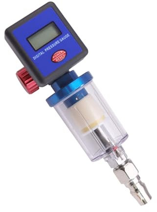 XANHOY Professioneller Luftkompressorregler Kompressor-Regler Kompressor-Zubehör mit digitalem Regler Öl Wasserfallen für Pistolen