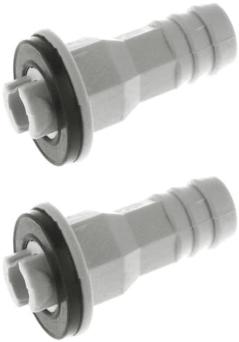 TopHomer 2Pcs 15mm Straight Air Conditioner Drain Hose Connector, Universal Drain Connector for Mini-Split Window AC Unit Faucet
