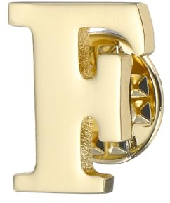 PATIKIL Brief Anstecknadeln, Anfangsbuchstabe Buchstabe F Kragen Anstecknadeln Buchstabe Broschen Anstecknadeln für Frauen Männer Hemd Kleid Anzüge Mantel Kragen, Goldton, Buchstabe F