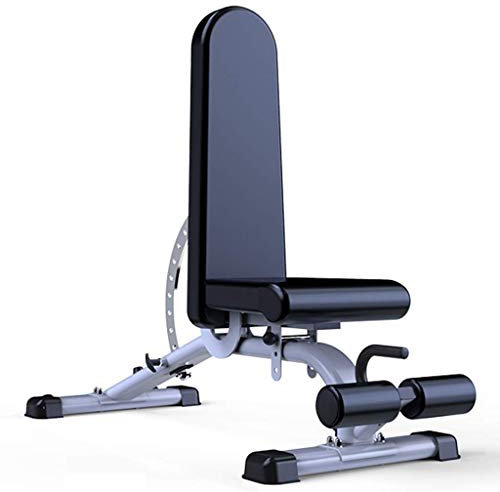 PUFAHAU Professionelle Hantelbank, kommerzielle verstellbare Bank, Familientraining, Fitnessstudio, Sit-up-Hanteltisch, Schrägbank, Bauchplattengewicht 29 kg