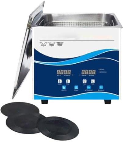 Ultrasonic Cleaner, Jewelry Cleaner, Vinyl Record Ultrasonic Cleaner Machine - for 7-Inch/12-Inch Records - Automatic Rotary & Timer -180W Power