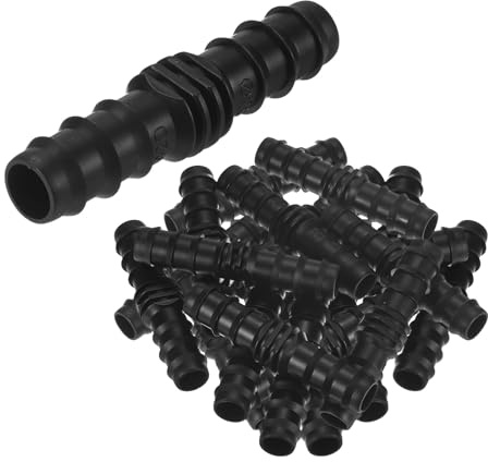 M METERXITY 20 Pezzi Raccordi A Innesto per Irrigazione A Goccia, per Tubo da 1/2 Pollice Connettore Plastico per Giardino/Serra/Acquario/Vaso da Fiori, Accessori per Tubo di Irrigazione