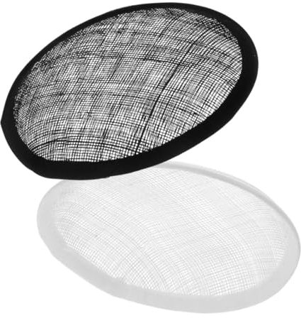 HAPINARY 2stücke Sinamay Hut Basis in Tropfenform Runder Knopf Atmungsaktivem Material Für Hutmacherprojekte Und DIY-Fascinators