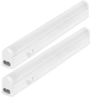 NCC-Licht 2 x LED Unterbauleuchte Lightbar Connect Linex 30cm Weiß IP20 Warmweiß 3000K mit Schalter