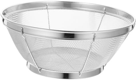 Alipis Passoire Acier Inoxydable à Maille Fine Égouttoir Pratique Pour Rincer Riz Et Fruits Panier De Cuisine Et Compact Pour Usage Quotidien