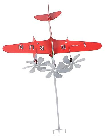 HEMOTON Girouette Avion pour Toit Girouette Métal pour Jardin Et Cour Décoration De Terrasse Extérieure