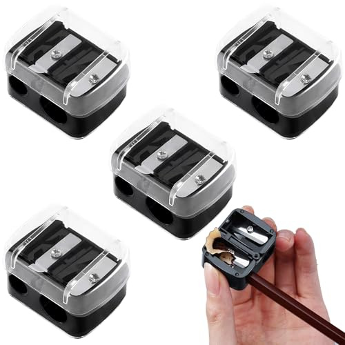 4 Stück Makeup Sharpener Anspitzer,Kajal Spitzer,Spitzer Für Kajalstifte,Universal Anspitzer Für Augenbrauenstift,Lippenkonturenstift,Für Dicke Und Dünne Stifte,Kajalstifte Augenbrauenstift,Eyeliner