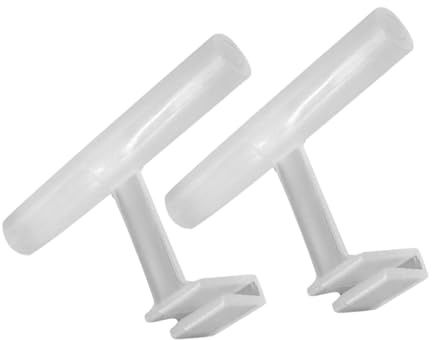 CIYODO 2 St Hållbar Fågelmatare Sittpinne i Akryl med Klämma Design för Olika Fågelburar och Matare Enkel Montering för Smidig Matning Utomhus