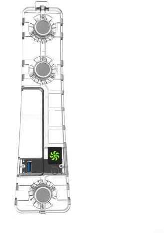 Gaming Console Radiating Cooling Fan for PS5 Pro Featuring Three-Speed High-RPM Fans RGB USB 3.0 Connectivity for Effective Heat Dissipation