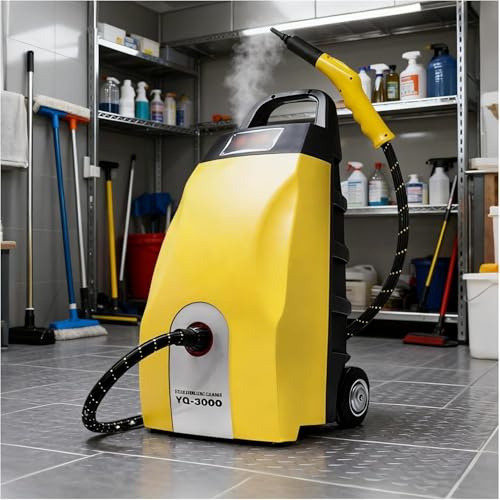 HajMyrdonyx Limpiador A Vapor Portátil 2500 W con 6 Accesorios, Extractor De Alfombras con Calefacción, Hidrolavadora Multiusos Alta Presión para El Hogar, El Coche Y El Aire Acondicionado