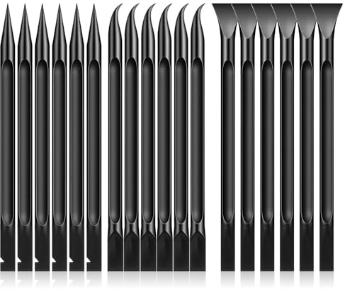 SULIKJHUI 18 Pcs Car Cleaning Tools, Car Detailing Pick Set | with Crevice Tool, Plastic Scraper Kit for Auto Interior, Non-Scratch Multi-Purpose Cleaner for Gaps, Stickers & Stains