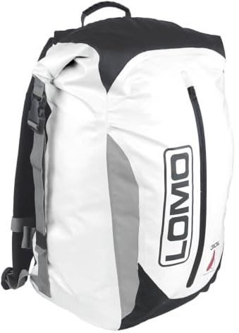 Lomo, wasserdichter Rucksack mit 30 Liter Fassungsvermögen, Dry-Bag-Packsack, Weiß