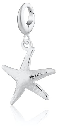 Lily Charmed - Sterling Silver Whale Charm (Sterling Silver Starfish Charm)