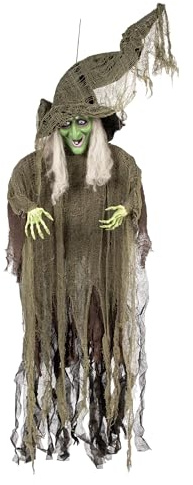 Boland - Dekoration Gemeine Hexe, 190 cm | zum Aufhängen für Halloween oder gruselige Mottoparty, Party Deko