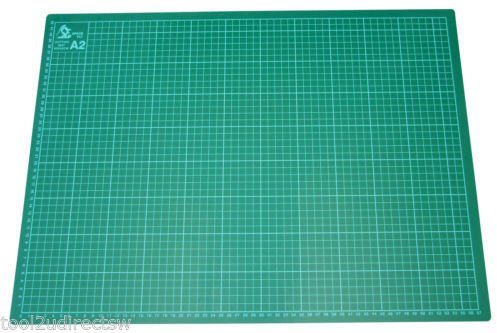 TOOLZONE HB200 Schneidematte, A2, bedruckt, Rasterlinien, rutschfest, für Messer, Bastelarbeiten