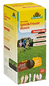 Neudorff TerraVital Spiel & Freude Rasen für eine dichte Grasnabe für einen strapazierfähigen Rasen für alle Ansprüche - 1,5 kg für 50m²