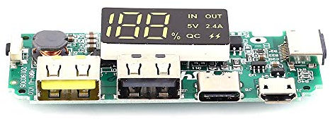 RH-HPC Power Converters Flash Charging Mobile Power Boost Module 5V 2.4A Charger Circuit Board LCD Display Battery Power Module